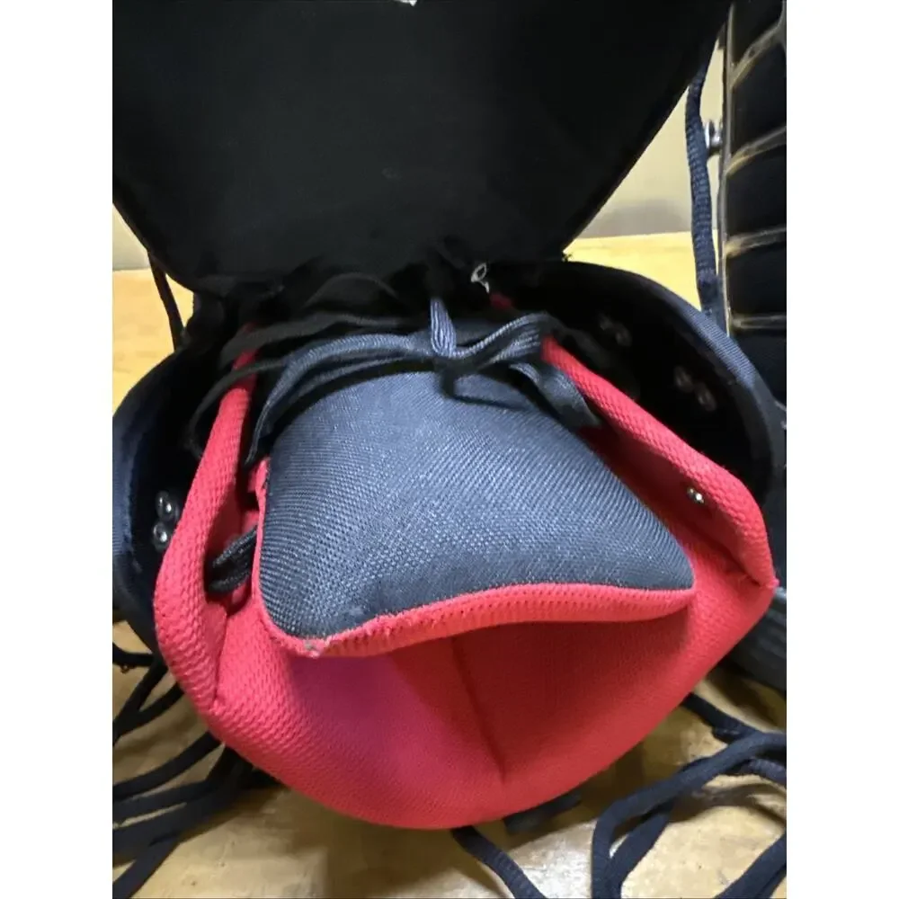 Kemper Snowboard Boots size 9 BLACK Red White Accents Very Nice